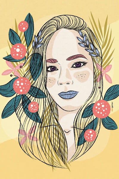 Lis Sade by Rafael Gomes framed canvas print