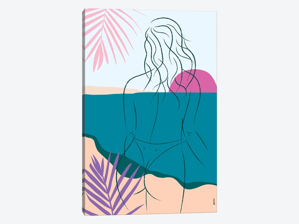 Beach Girl XII by Rafael Gomes 1-piece Canvas Artwork