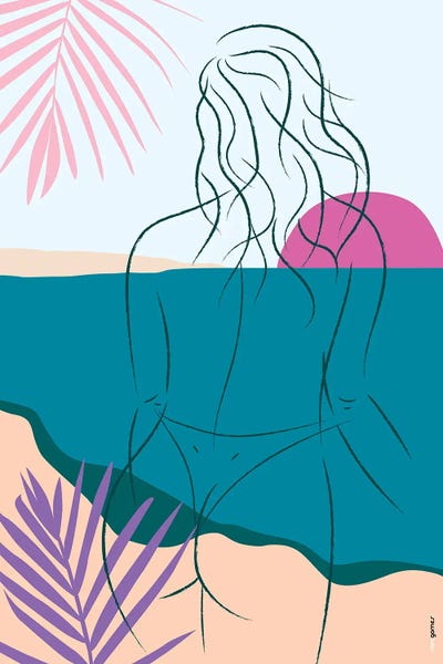 Coastal & Ocean Abstracts: Beach Girl XII by Rafael Gomes