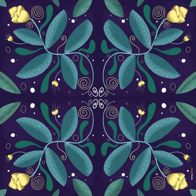 Yellow Flowers II by Rafael Gomes canvas print