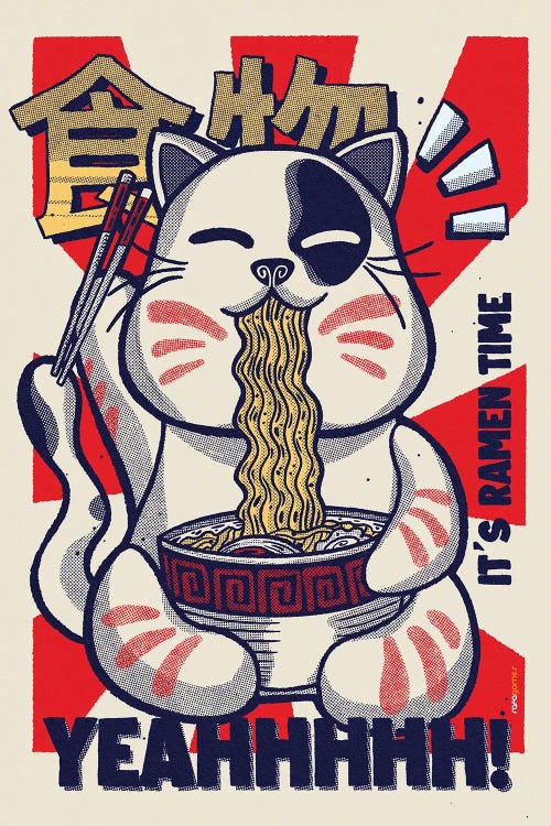 It's Ramen Time by Rafael Gomes wall art