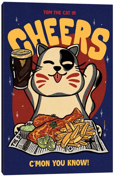 Cheers Baby Canvas Art Print - Food & Drink Posters