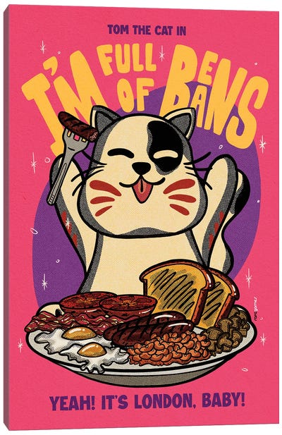 Full Of Beans Canvas Art Print - Food & Drink Posters