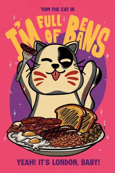 Food & Drink Posters: Full Of Beans by Rafael Gomes