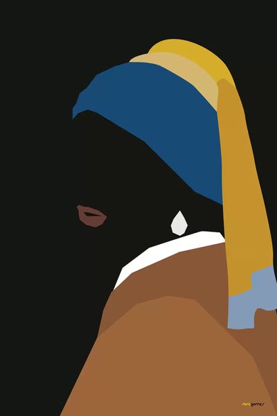 Girl With A Pearl Earring: Girl With An Earring by Rafael Gomes