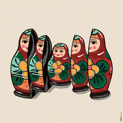 Matrioska by Rafael Gomes art print