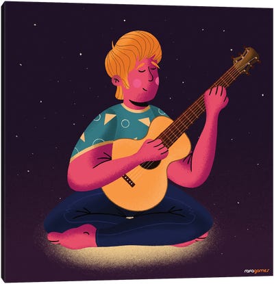 Song In Space Canvas Art Print - Rafael Gomes