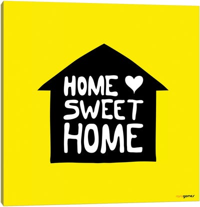Home Sweet Home Canvas Art Print - Rafael Gomes