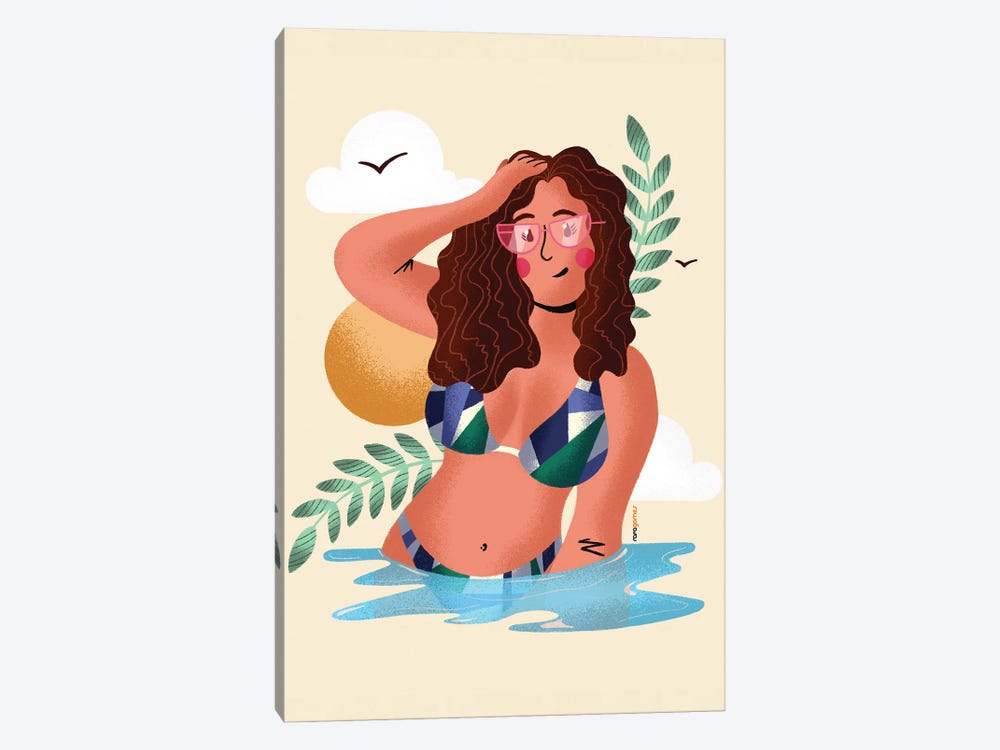 Woman On The Beach III by Rafael Gomes 1-piece Art Print