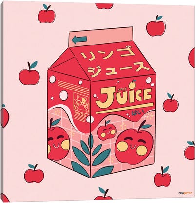 Apple Juice Box Canvas Art Print - Rafael Gomes