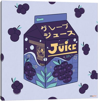 Grape Juice Box Canvas Art Print - Rafael Gomes