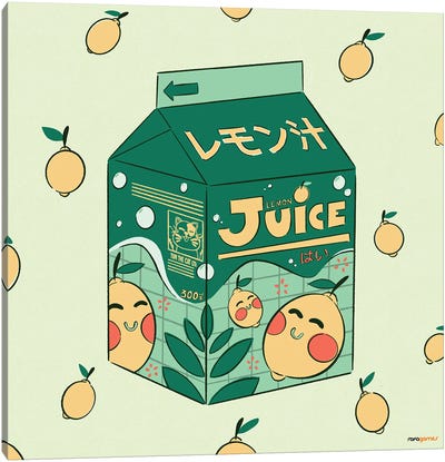 Lemon Juice Box Canvas Art Print - Rafael Gomes