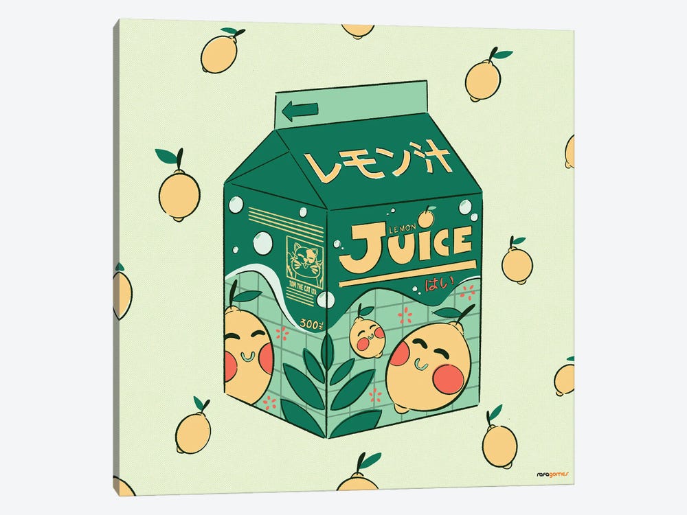 Lemon Juice Box by Rafael Gomes 1-piece Canvas Art