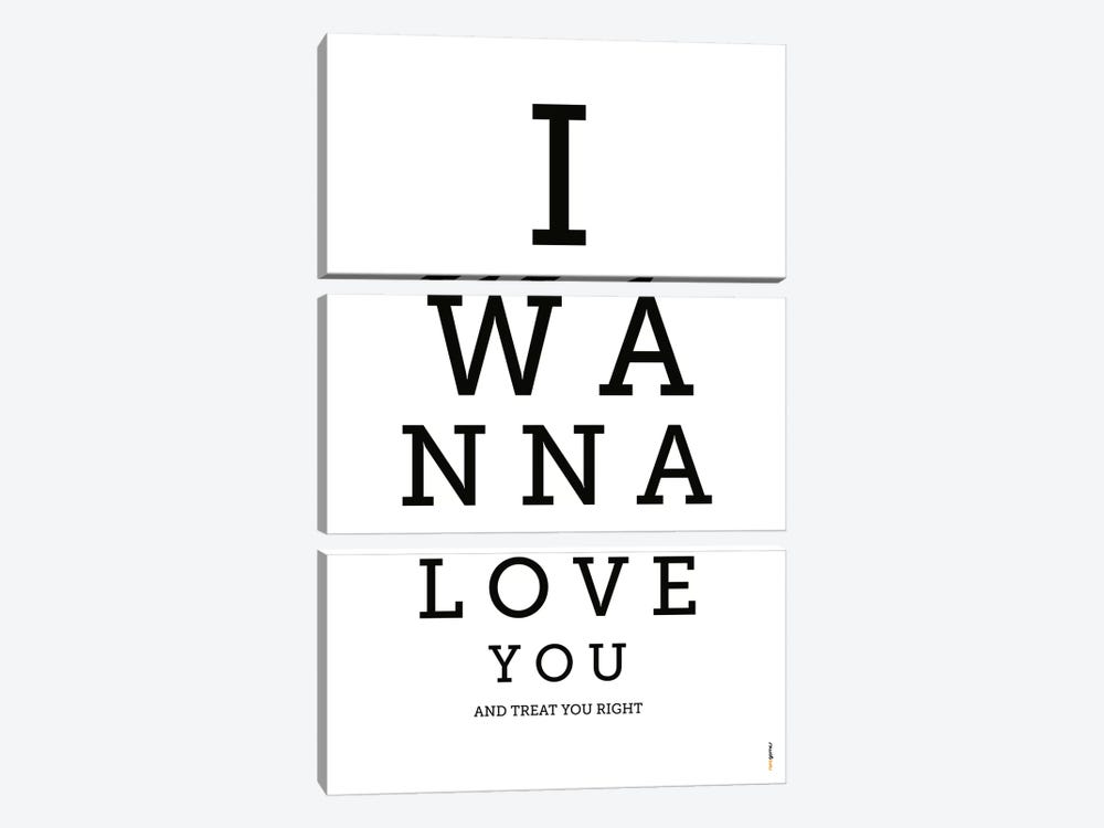 I Wanna Love You by Rafael Gomes 3-piece Art Print