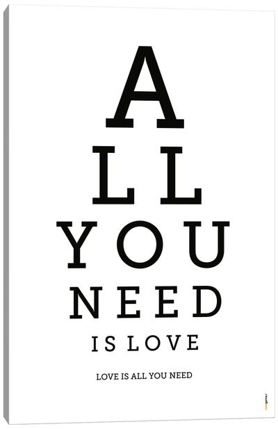 All You Need Is Love Canvas Art Print - Rafael Gomes