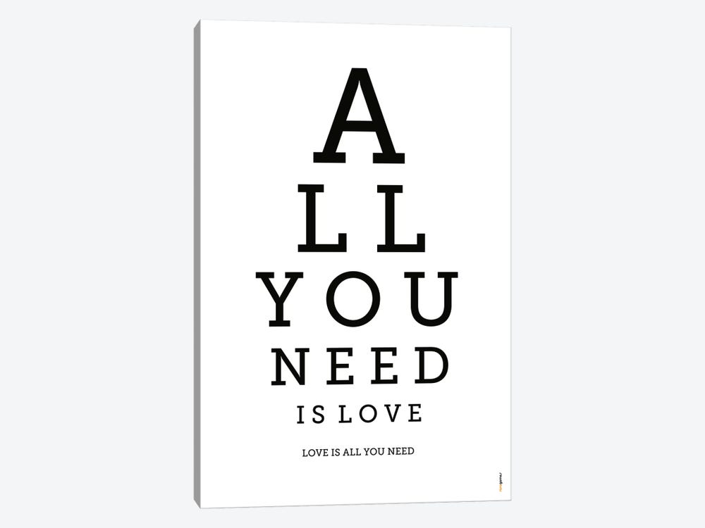 All You Need Is Love 1-piece Canvas Art Print