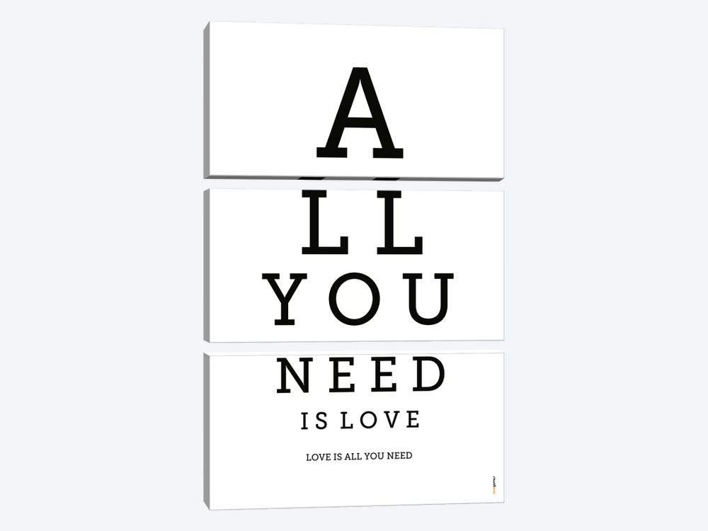 All You Need Is Love by Rafael Gomes 3-piece Art Print