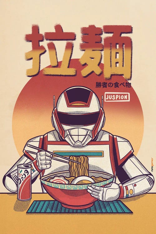 Juspion Eating Ramen