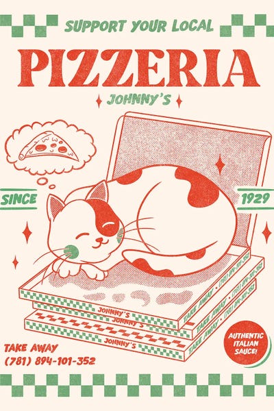 Office Humor: Support Your Local Pizzeria by Rafael Gomes