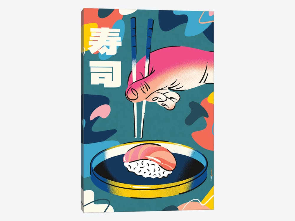 Sushi In Colors by Rafael Gomes 1-piece Art Print