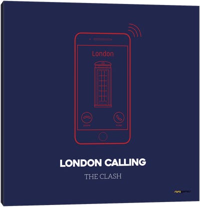 London Calling Canvas Art Print - Rafael Gomes