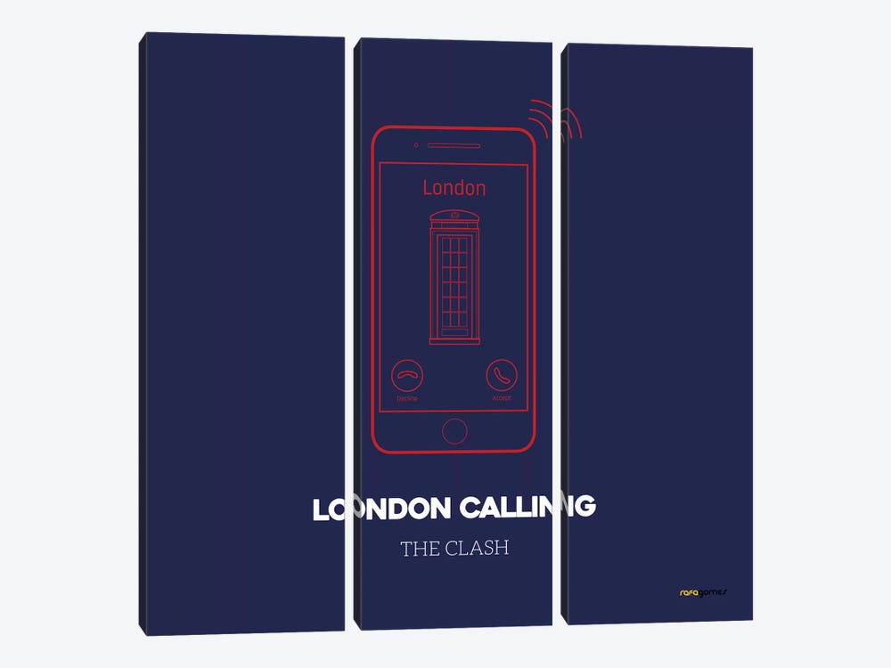 London Calling by Rafael Gomes 3-piece Art Print
