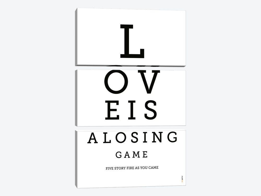 Love Is A Losing Game by Rafael Gomes 3-piece Canvas Art Print