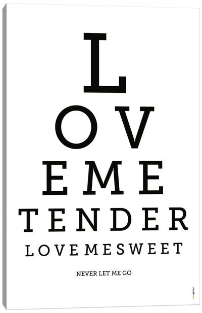 Love Me Tender Canvas Art Print - Rafael Gomes