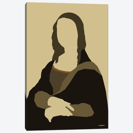 Mona Lisa Canvas Print #RAF28} by Rafael Gomes Canvas Wall Art