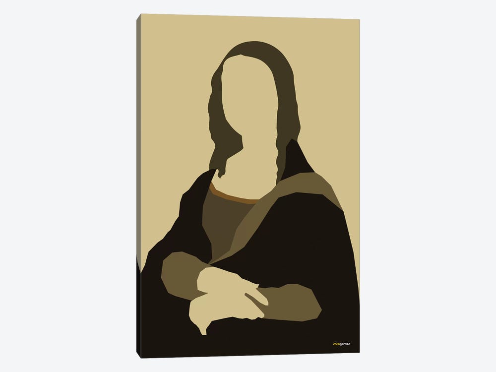 Mona Lisa by Rafael Gomes 1-piece Canvas Art Print