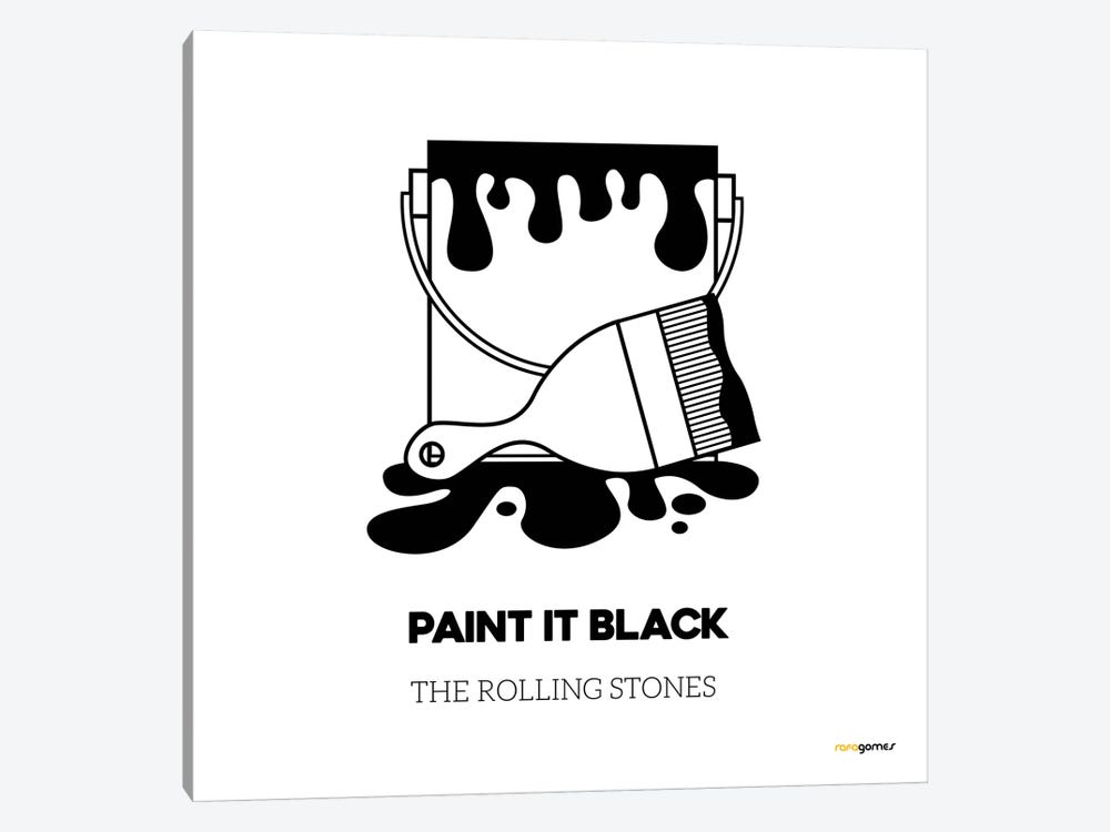 Paint It Black by Rafael Gomes 1-piece Canvas Art