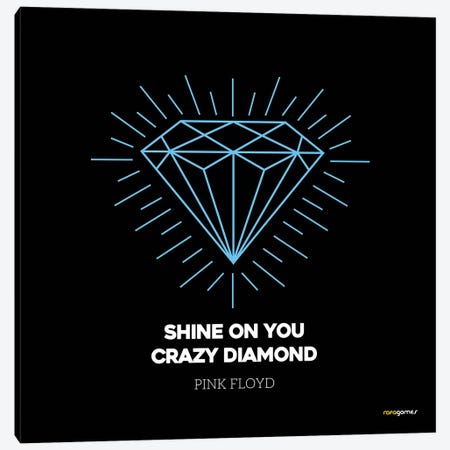 Shine On You Crazy Diamond Canvas Print #RAF35} by Rafael Gomes Canvas Art