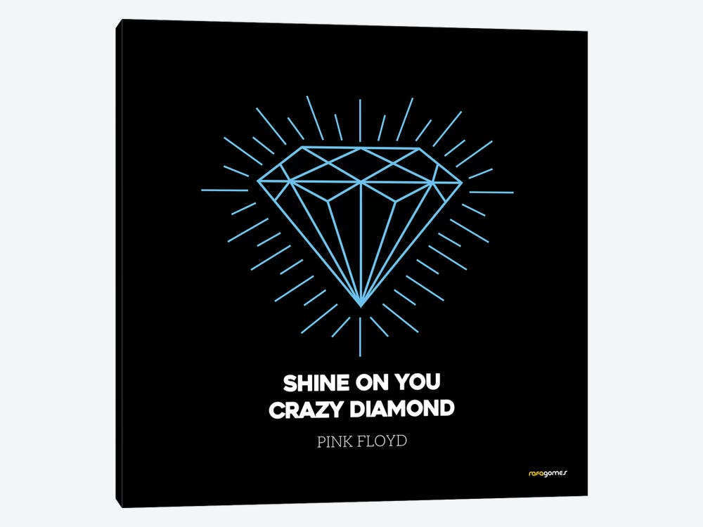 Shine On You Crazy Diamond by Rafael Gomes 1-piece Canvas Print