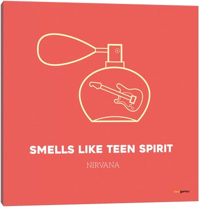 Smells Like Teen Spirit Canvas Art Print - Rock-n-Roll Art