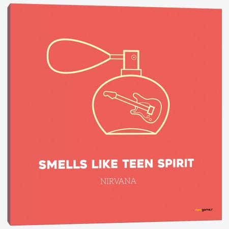 Smells Like Teen Spirit Canvas Print #RAF37} by Rafael Gomes Canvas Art