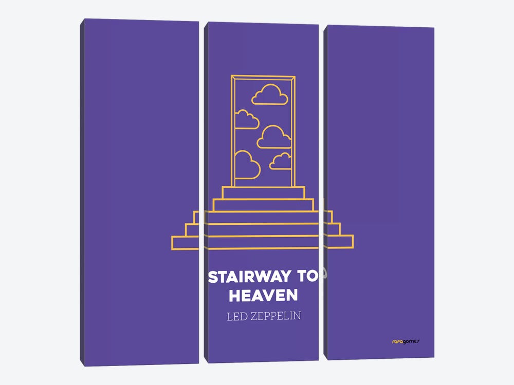Stairway To Heaven by Rafael Gomes 3-piece Canvas Art Print