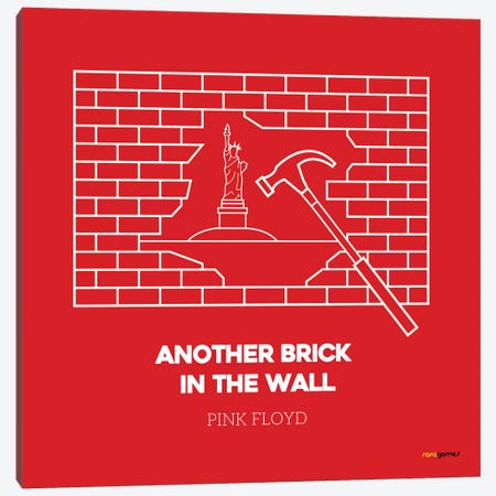 Another Brick In The Wall Canvas Print #RAF3} by Rafael Gomes Canvas Wall Art