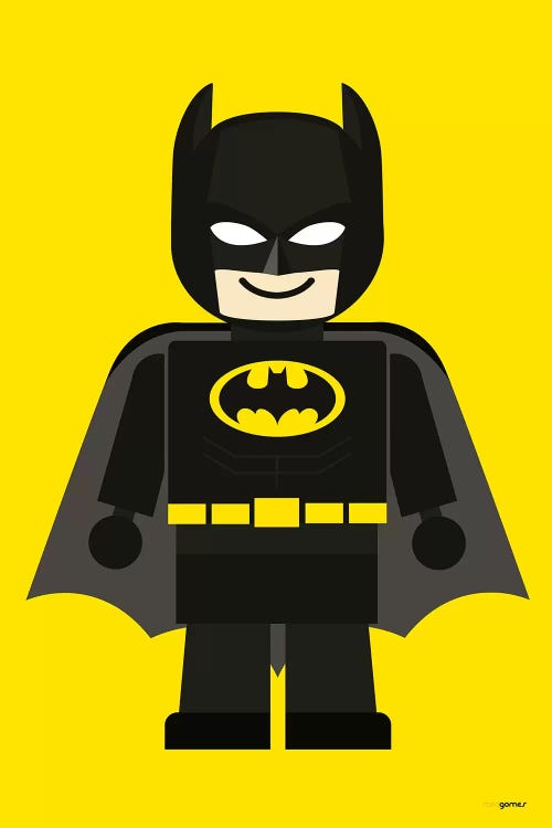 Toy Batman by Rafael Gomes wall art