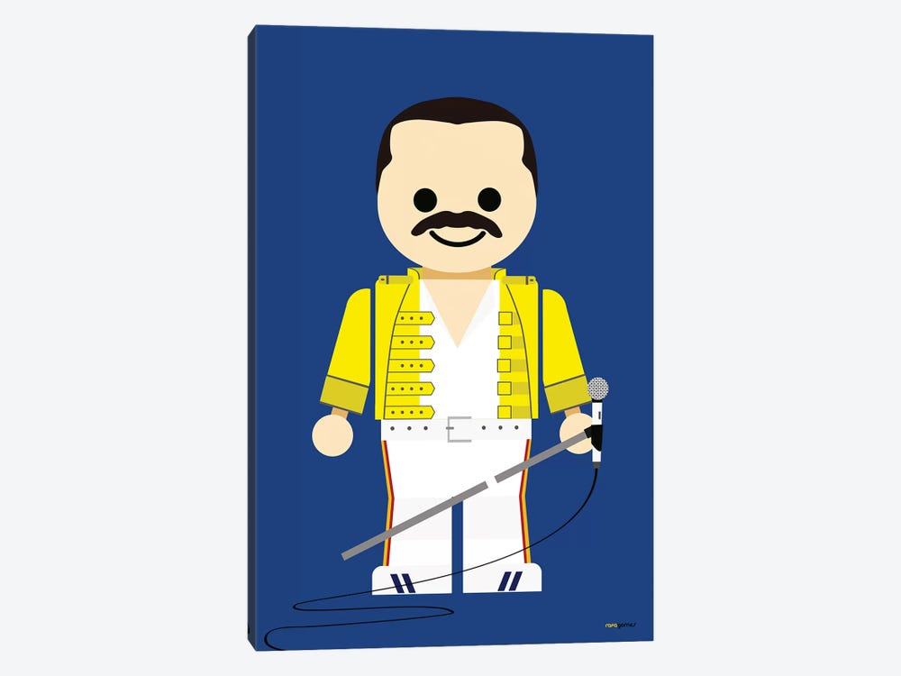 Toy Freddie Mercury by Rafael Gomes 1-piece Canvas Print