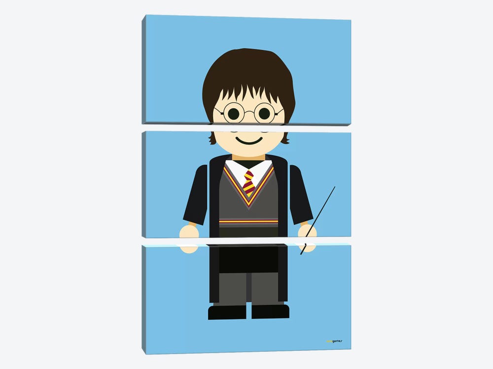 Toy Harry Potter by Rafael Gomes 3-piece Canvas Artwork