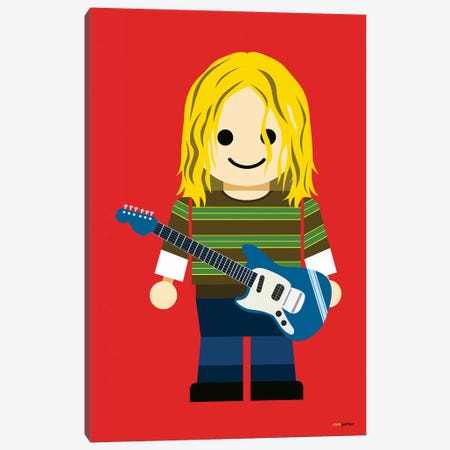 Toy Kurt Cobain Canvas Print #RAF61} by Rafael Gomes Canvas Wall Art