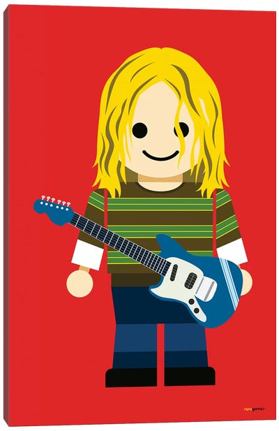 Toy Kurt Cobain Canvas Art Print - Kurt Cobain