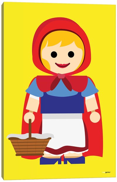 Toy Little Red Riding Hood Canvas Art Print - Costume Art
