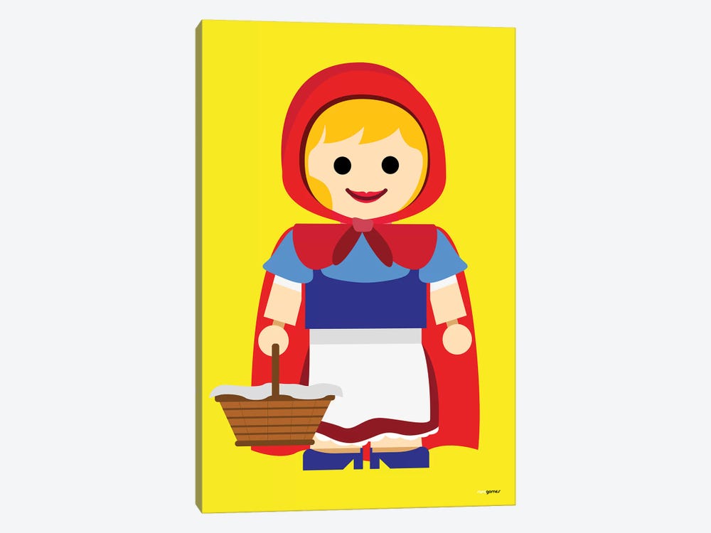 Toy Little Red Riding Hood by Rafael Gomes 1-piece Canvas Art Print