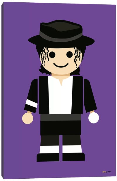 Toy Michael Jackson Canvas Art Print - Pop Music Art