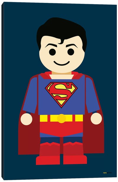 Toy Superman Canvas Art Print - Kids Character Art