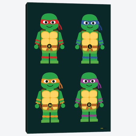 Toy Teenage Mutant Ninja Turtles Canvas Print #RAF69} by Rafael Gomes Canvas Artwork