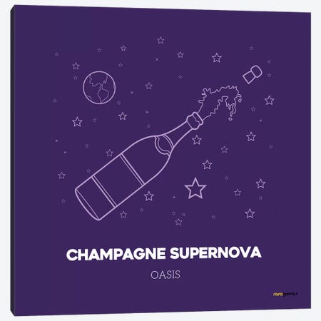 Champagne Supernova Canvas Print #RAF6} by Rafael Gomes Canvas Art Print