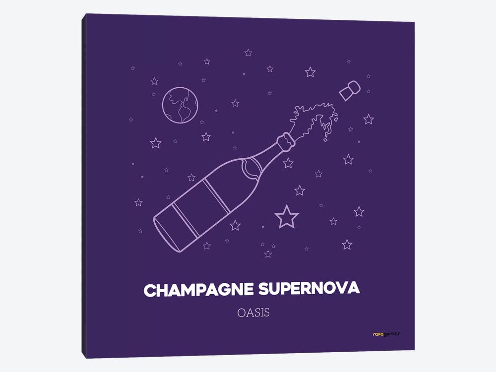 Champagne Supernova by Rafael Gomes 1-piece Canvas Wall Art
