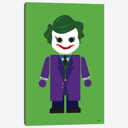 Toy The Joker Canvas Print #RAF71} by Rafael Gomes Canvas Art Print